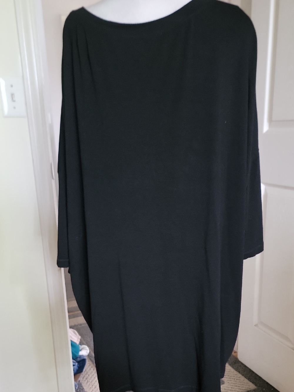 Patrizia Luca Black Draped Tunic Top - Picture 5 of 8